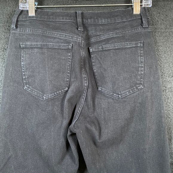 Uniqlo Womens Jeans Black Denim High Rise Ankle Cotton Polyester Blend Stretch 4 - Picture 12 of 13